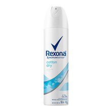 Desodorante Antitranspirante Feminino Rexona Cotton Dry aerossol, 1 unidade com 150mL Desodorante Antitranspirante Feminino Rexona Cotton Dry aerossol, 1 unidade com 150mL