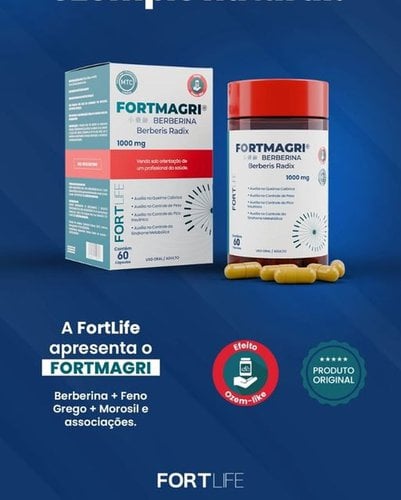 Fortmagri Berberina 1000mg C/60 Comprimidos Fortmagri Berberina 1000mg C/60 Comprimidos