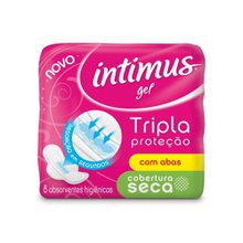 Absorvente Intimus Tripla Proteção Seca com Abas 8 Unidades Absorvente Intimus Tripla Proteção Seca com Abas 8 Unidades