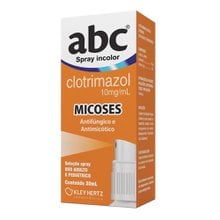 ABC 10mg/mL, caixa com 1 frasco spray com 30mL de solução de uso dermatológico ABC 10mg/mL, caixa com 1 frasco spray com 30mL de solução de uso dermatológico