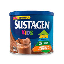 Complemento Alimentar Infantil Sustagen Kids chocolate, lata, 1 unidade com 380g Complemento Alimentar Infantil Sustagen Kids chocolate, lata, 1 unidade com 380g