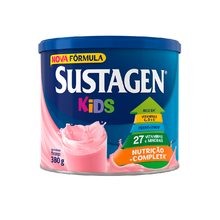 Complemento Alimentar Infantil Sustagen Kids morango, lata, 1 unidade com 380g Complemento Alimentar Infantil Sustagen Kids morango, lata, 1 unidade com 380g