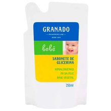 Sabonete de Glicerina Granado Bebê tradicional, refil, líquido, 1 unidade com 250mL Sabonete de Glicerina Granado Bebê tradicional, refil, líquido, 1 unidade com 250mL