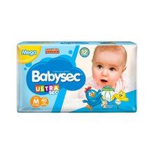 Fralda Babysec Ultra Sec Galinha Pintadinha M, pacote mega com 40 unidades Fralda Babysec Ultra Sec Galinha Pintadinha M, pacote mega com 40 unidades