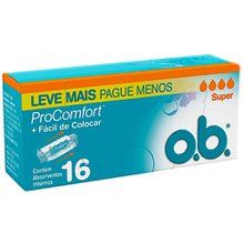 Absorvente Interno Sempre Livre O.B. ProComfort super, caixa com 16 unidades Absorvente Interno Sempre Livre O.B. ProComfort super, caixa com 16 unidades