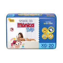 Fralda Turma da Mônica Baby XG, pacote com 20 unidades Fralda Turma da Mônica Baby XG, pacote com 20 unidades