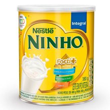 Leite em Pó Ninho Forti+ Integral lata, 1 unidade com 380g Leite em Pó Ninho Forti+ Integral lata, 1 unidade com 380g