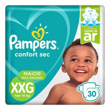 Fralda Pampers Confort Sec XXG, pacote com 30 unidades Fralda Pampers Confort Sec XXG, pacote com 30 unidades
