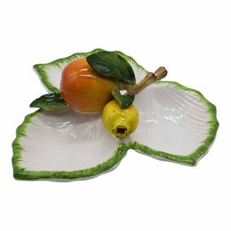 Petisqueira 3Folhas Branca C/Laranja E Goiaba Petisqueira 3Folhas Branca C/Laranja E Goiaba