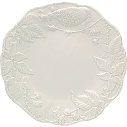 Prato Grande Pássaros e Alcachofra Cinza Areia Bordallo Pinheiro Prato Grande Pássaros e Alcachofra Cinza Areia Bordallo Pinheiro