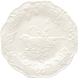 Prato Sobremesa Robin Pássaros e Alcachofra Cinza Areia Bordallo Pinheiro Prato Sobremesa Robin Pássaros e Alcachofra Cinza Areia Bordallo Pinheiro