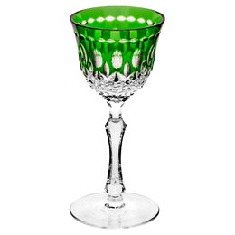 Taça Licor Verde Overlay Ludwing Ajka Taça Licor Verde Overlay Ludwing Ajka
