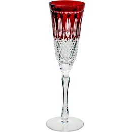 Taça Champanhe Vermelho Overlay Ludwing Ajka Taça Champanhe Vermelho Overlay Ludwing Ajka