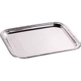 Bandeja Retangular Croise 27cm em Prata Wolff Bandeja Retangular Croise 27cm em Prata Wolff