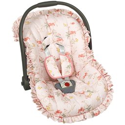 Capa para Bebê Conforto com Protetor de Cinto Gaiolinha- 3 Peças Capa para Bebê Conforto com Protetor de Cinto Gaiolinha- 3 Peças