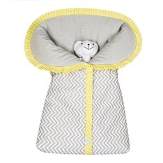 Porta Bebê Estampado Chevron Amarelo - 1 Peça Porta Bebê Estampado Chevron Amarelo - 1 Peça