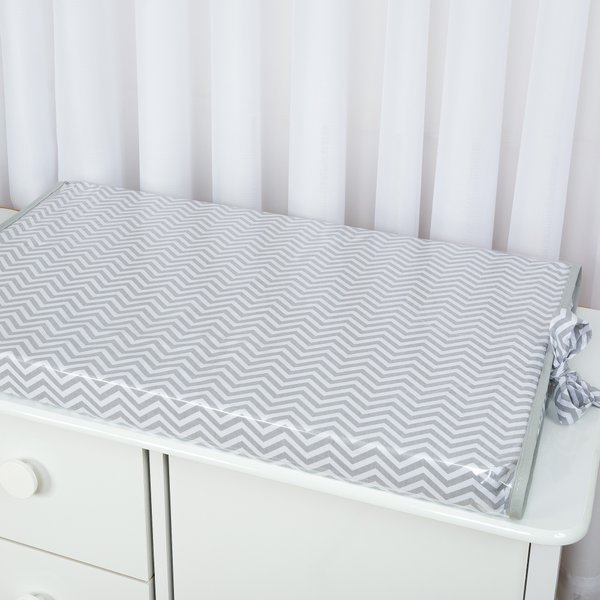 Trocador Plastificado Chevron Cinza - 1 peça Trocador Plastificado Chevron Cinza - 1 peça