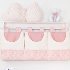 Porta Fraldas Estampado Rosé para varão - 3 peças Porta Fraldas Estampado Rosé para varão - 3 peças