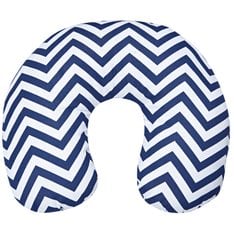 Apoio de Pescoço Estampado Chevron Marinho - 1 Peça Apoio de Pescoço Estampado Chevron Marinho - 1 Peça