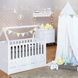 Kit de Berço Rolinho Xadrez Branco e Preto - 07 pçs (Batistela Baby) Kit de Berço Rolinho Xadrez Branco e Preto - 07 pçs (Batistela Baby)