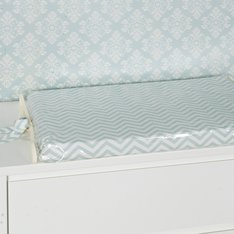 Trocador Plastificado Chevron Verde Malva - 1 Peça Trocador Plastificado Chevron Verde Malva - 1 Peça