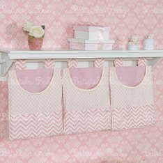 Porta Fraldas Chevron Rosé para Varão - 3 Peças (Batistela Baby) Porta Fraldas Chevron Rosé para Varão - 3 Peças (Batistela Baby)