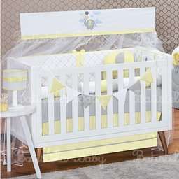 Kit Berço Elefantinho Amarelo - 10 Peças (Batistela Baby) Kit Berço Elefantinho Amarelo - 10 Peças (Batistela Baby)