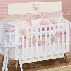 Kit Berço Elefantinho Rosé - 10 Peças (Batistela Baby) Kit Berço Elefantinho Rosé - 10 Peças (Batistela Baby)