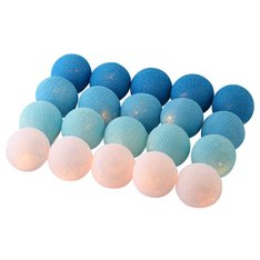 Cordão de Luz Bolinhas Azuis e Brancas - 1 peça Cordão de Luz Bolinhas Azuis e Brancas - 1 peça