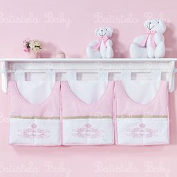Porta Fraldas Clara para varão - 3 Peças (Batistela Baby) Porta Fraldas Clara para varão - 3 Peças (Batistela Baby)