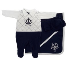 Kit Maternidade Príncipe Marinho - 4 peças Kit Maternidade Príncipe Marinho - 4 peças