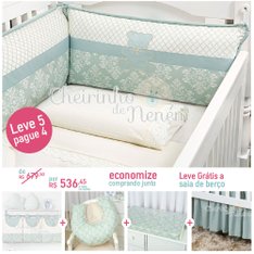 Quarto Encanto Verde Malva - 14 peças Quarto Encanto Verde Malva - 14 peças
