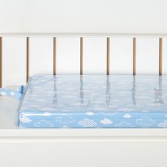 Trocador Plastificado Algodão Doce Azul - 1 peça Trocador Plastificado Algodão Doce Azul - 1 peça