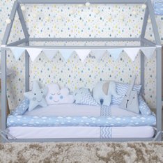 Kit Montessoriano Algodão Doce Azul - 7 Peças Kit Montessoriano Algodão Doce Azul - 7 Peças