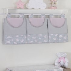 Porta Fraldas Sonho Rosa para Varão - 3 Peças Porta Fraldas Sonho Rosa para Varão - 3 Peças