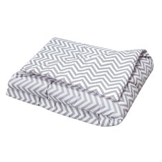 Edredom Estampado Dupla Face Chevron Cinza - 1 peça Edredom Estampado Dupla Face Chevron Cinza - 1 peça
