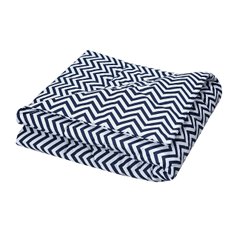 Edredom Estampado Dupla Face Chevron Marinho - 1 peça Edredom Estampado Dupla Face Chevron Marinho - 1 peça