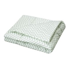 Edredom Estampado Dupla Face Chevron Verde Malva - 1 peça Edredom Estampado Dupla Face Chevron Verde Malva - 1 peça