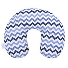 Apoio de Pescoço Estampado Chevron Marinho e Azul - 1 Peça Apoio de Pescoço Estampado Chevron Marinho e Azul - 1 Peça