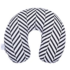 Apoio de Pescoço Estampado Zig Zag Preto - 1 Peça Apoio de Pescoço Estampado Zig Zag Preto - 1 Peça
