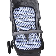 Capa Carrinho Estampado Chevron Marinho E Azul - 1 Peça Capa Carrinho Estampado Chevron Marinho E Azul - 1 Peça