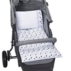 Colchonete Para Carrinho Estampado Estrela Azul - 4 peças Colchonete Para Carrinho Estampado Estrela Azul - 4 peças