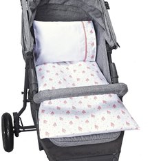 Colchonete Para Carrinho Estampado Melância - 4 peças Colchonete Para Carrinho Estampado Melância - 4 peças