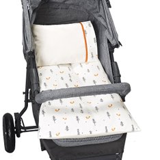 Colchonete Para Carrinho Estampado Raposa - 4 peças Colchonete Para Carrinho Estampado Raposa - 4 peças