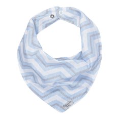 Bandana Baby Chevron Azul E Cinza - 1 Peça Bandana Baby Chevron Azul E Cinza - 1 Peça