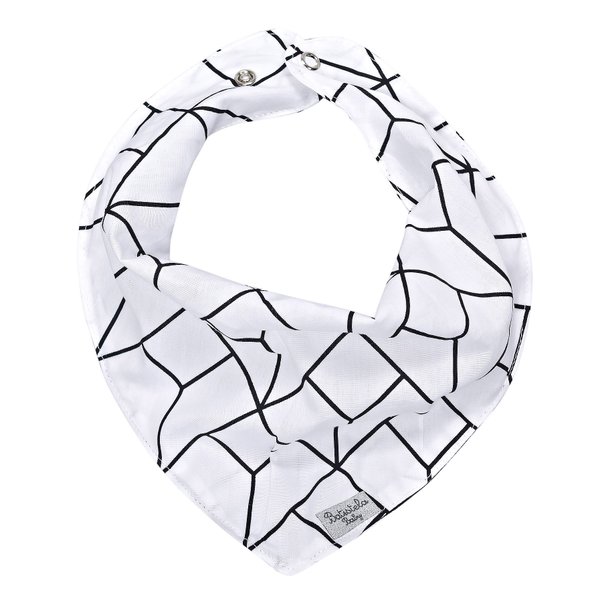 Bandana Baby Geométrico Preto E Branco - 1 Peça Bandana Baby Geométrico Preto E Branco - 1 Peça