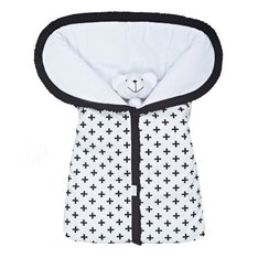 Porta Bebê Estampado Cruzinha Preto - 1 Peça Porta Bebê Estampado Cruzinha Preto - 1 Peça