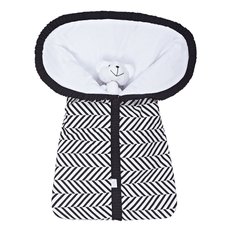 Porta Bebê Estampado Zig Zag Preto - 1 Peça Porta Bebê Estampado Zig Zag Preto - 1 Peça