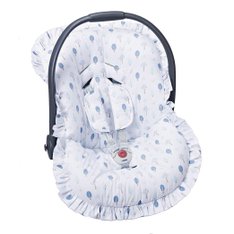 Capa Bebê Conforto Estampado e Protetor de Cinto Floresta - 3 peças Capa Bebê Conforto Estampado e Protetor de Cinto Floresta - 3 peças