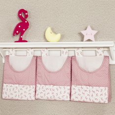 Porta Fraldas Flamingo para varão - 3 peças Porta Fraldas Flamingo para varão - 3 peças
